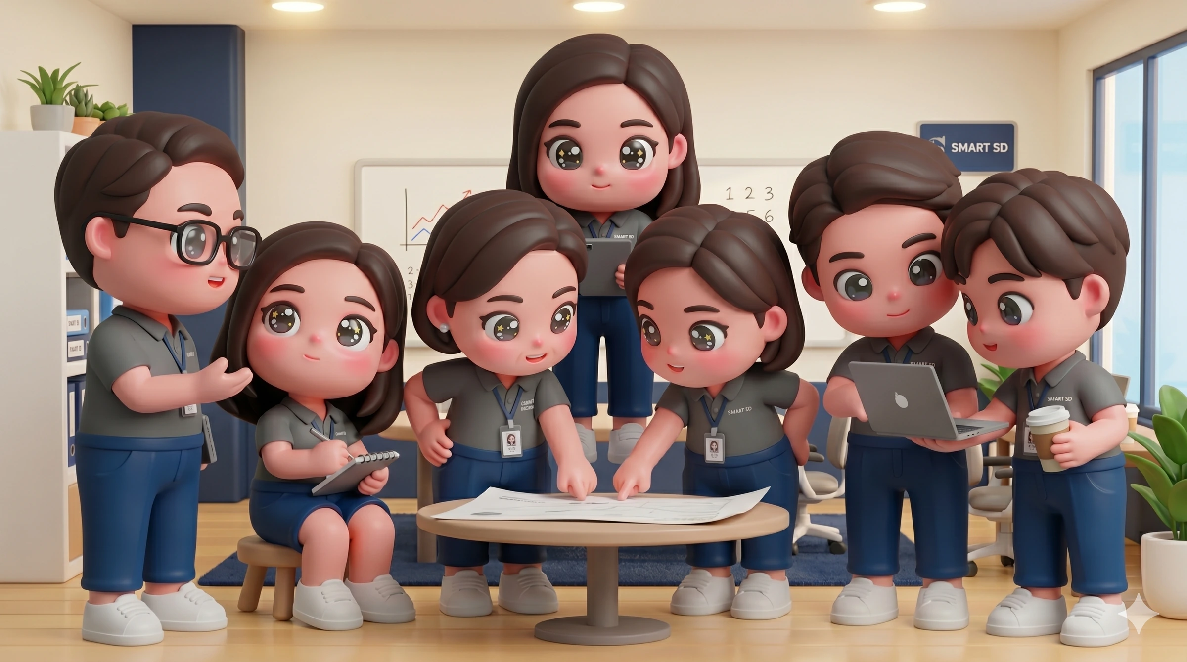 ทีม Smart SD ปรึกษากันรอบโต๊ะ